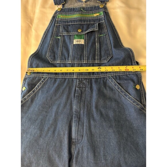 LIBERTY Stonewashed Bib Overalls Jeans 34x32 Denim Carpenter Farm Utility Work - Picture 16 of 16